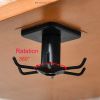 2pcs Under Cabinet Kitchen Utensil Hooks, 360° Rotating Drilling Free Hanging Rack